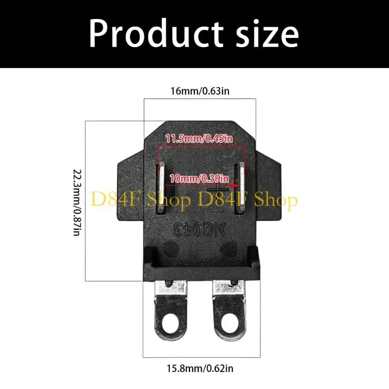D84F Practical Plastic Power Plugs For 12V Drills Compatible for Tool Reliable Performances Electric Drill Connectors