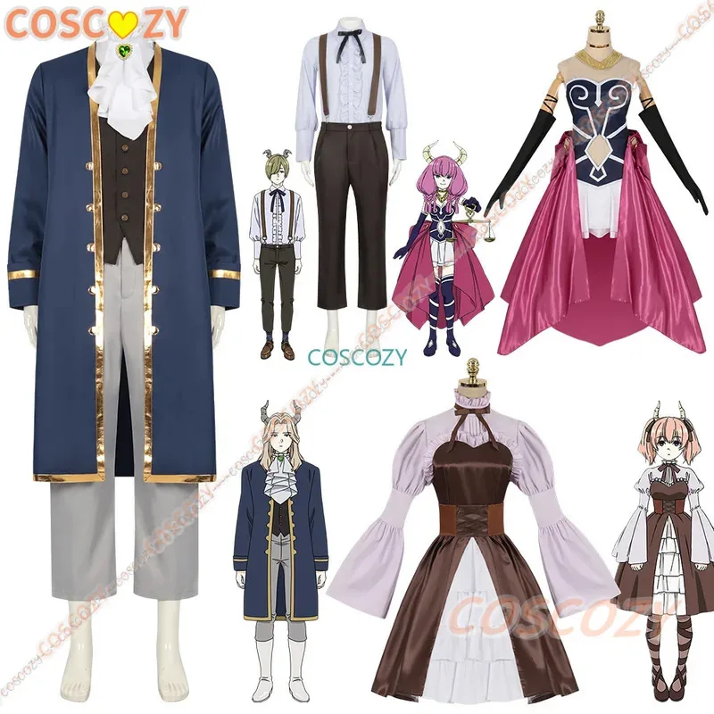 

Аниме Sousou No Frieren Aura Line Draht Lugner Косплей Костюм Рога Фэнтезийное Платье Головные Уборы Униформа Полный Комплект Наряды на Хэллоуин