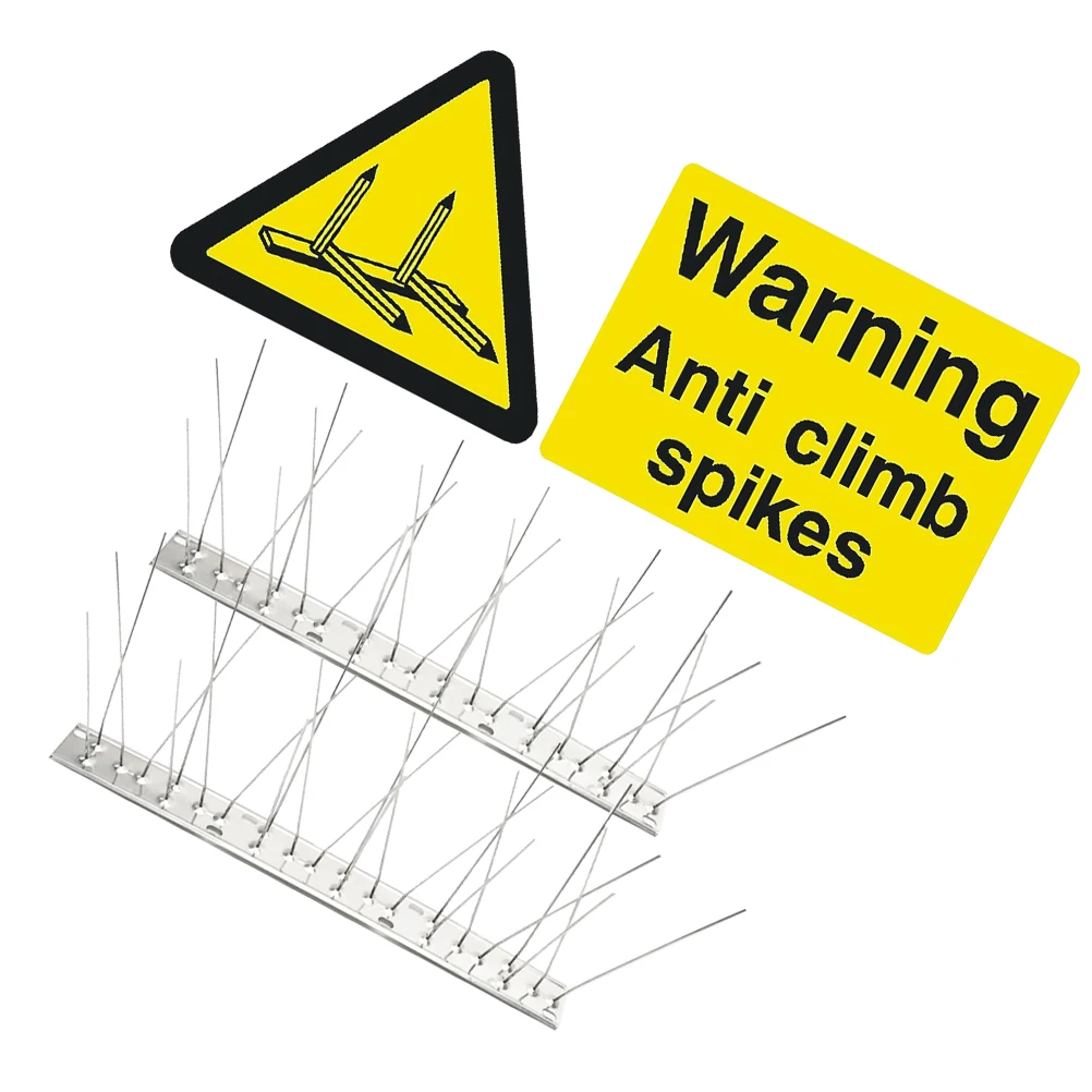 

Heavy Duty Metal Bird Repeller for Garden Fence Roof Pigeon Spike Strip Bird Deterrent Spike Scaring