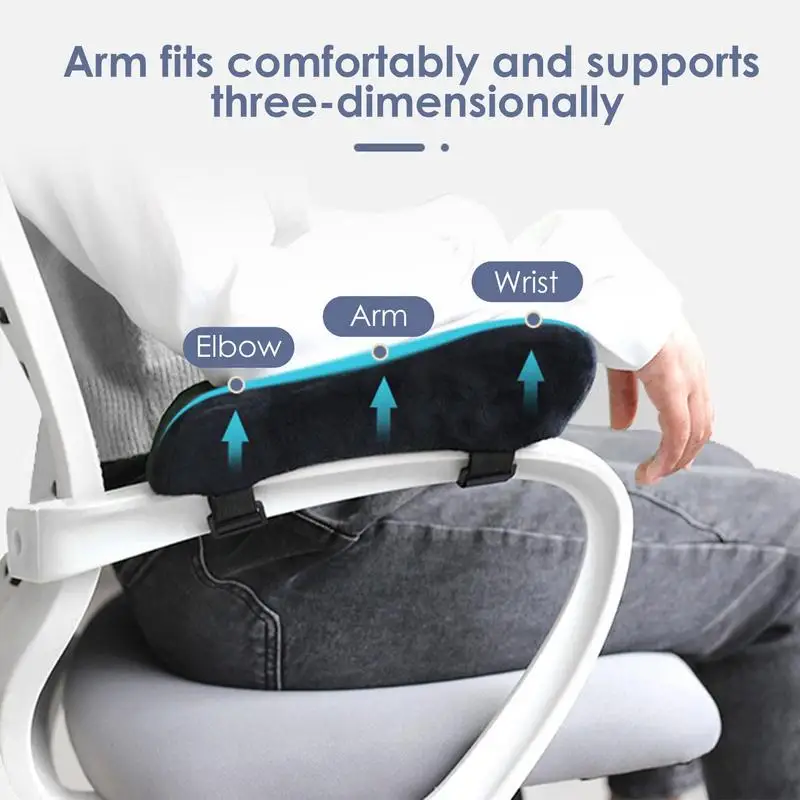 Chair Armrest Pad Elbow Pillow Arm Rest Mat Support Cushion Car Memory Foam Inner Core Sofa Cushion For Home Office Game Chair