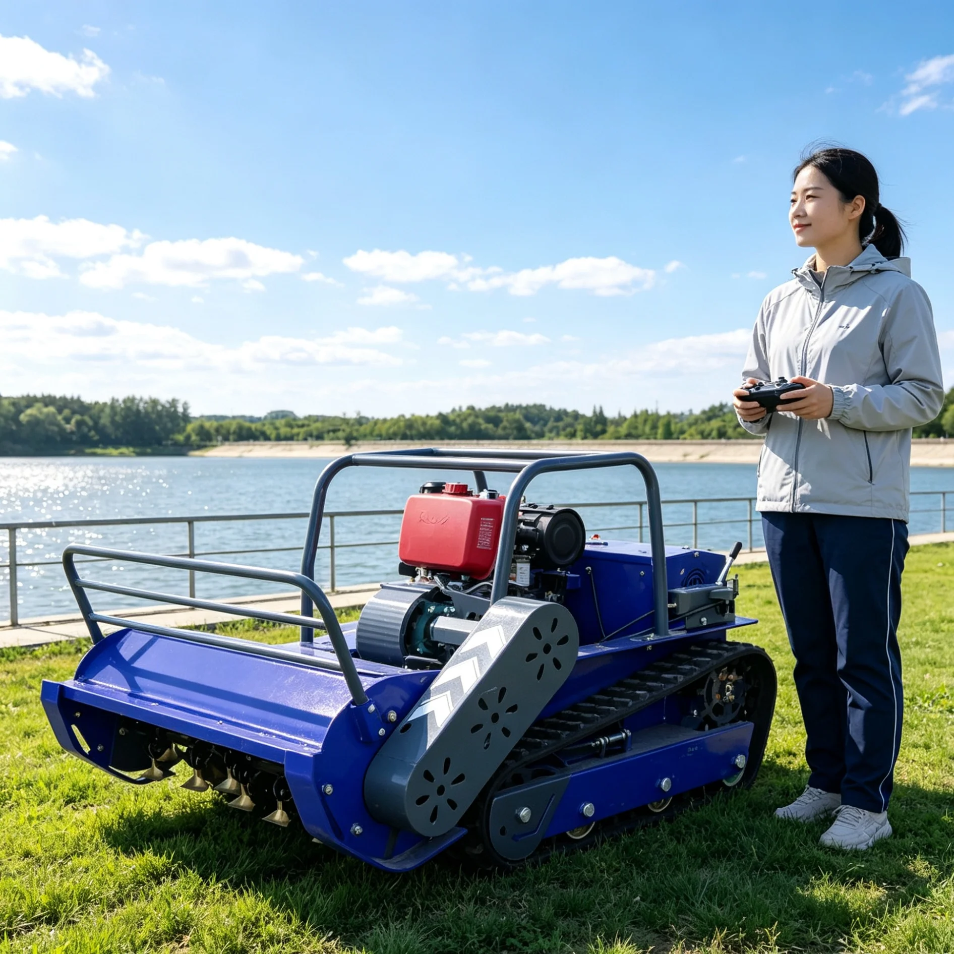 Customized For Orchard Inter‑Row RC Hammer Blade Flail Mower, Mulching Function Supports Natural Soil Fertility