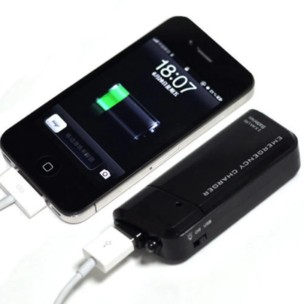 

Double AA Battery Portable Emergency USB MOBILE PHONE CHARGER - NEW