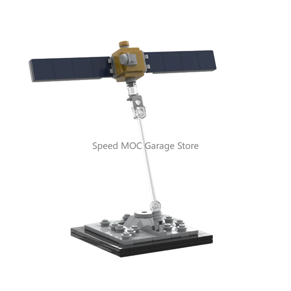 Deep Space Exploration Satellite Building Kit NASA Asteroid Redirect Test Small Particle Bricks Desktop Display Gift