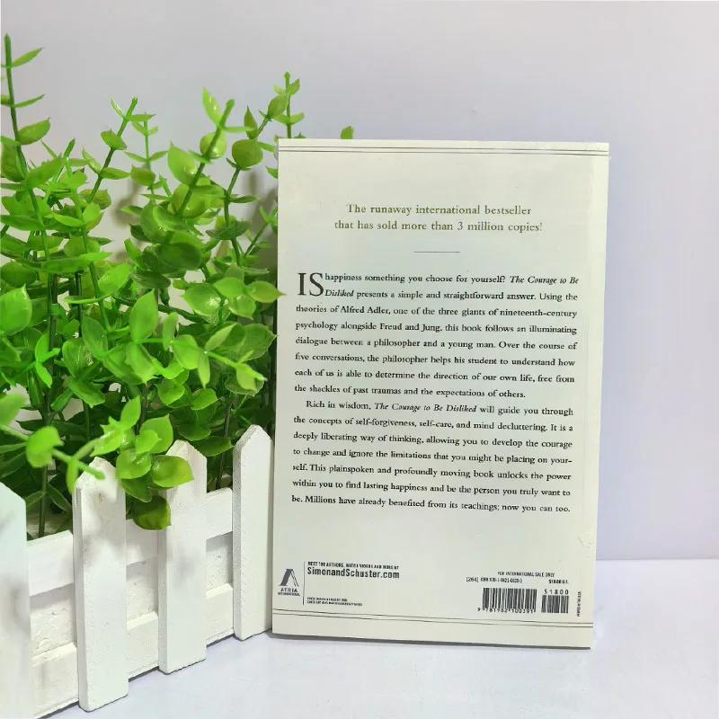 ;The Courage to Be Disliked How to Free Yourself Change Your Life and Achieve Real Happiness Paperback English Book