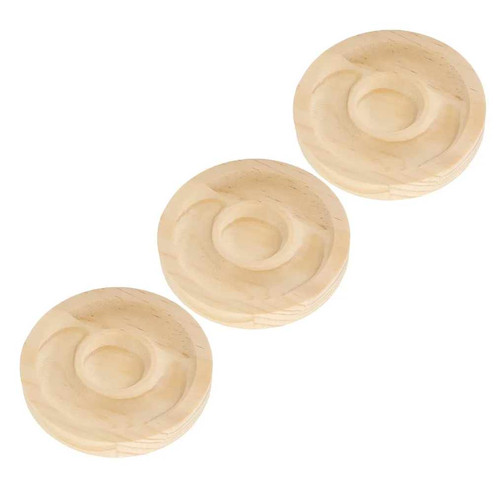 5pcs Round Shape Bracelet Display Tray Solid Wood Bead Board Jewelry Organizer Tray Bead Board Tray For Beaded Jewelry