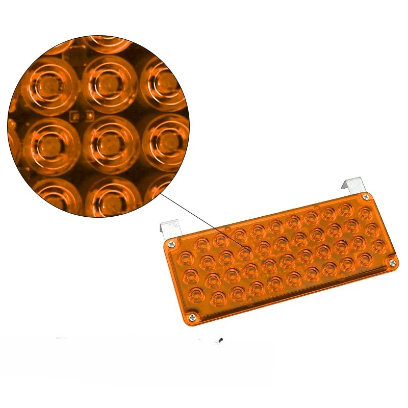 Trailer yellow flashing rectangular light led rear signal light