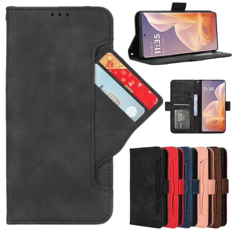 Flip Wallet Case For Motorola Moto G75 G35 G45 G55 G85 5G Cover Card Slots Stand Shell Coque Fundas