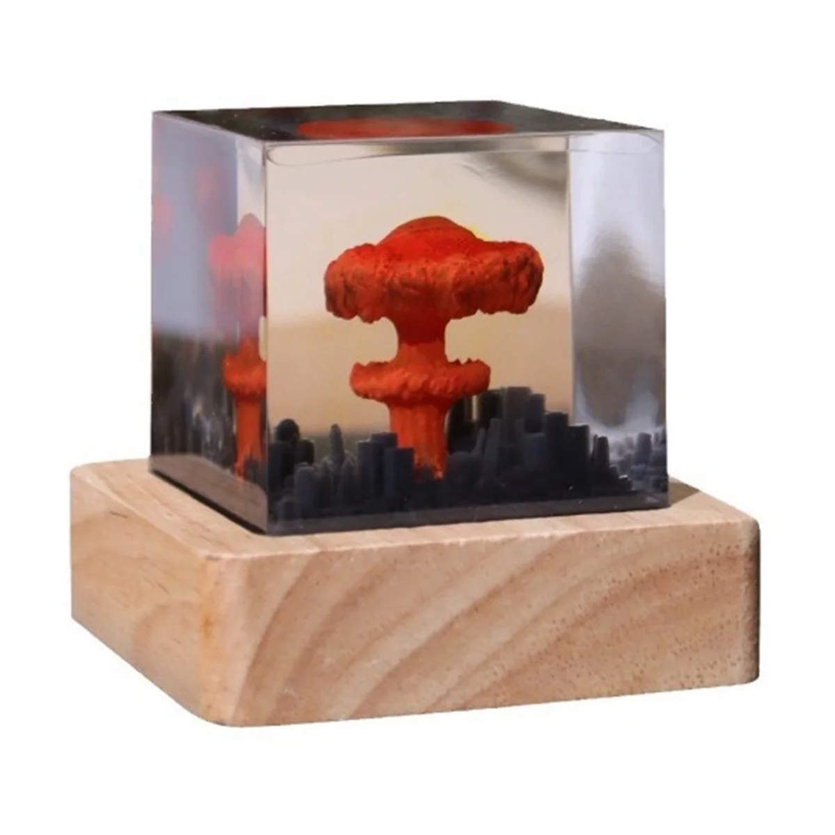 Mushroom Cloud Nuclear Explosion Lamp,Atomic Bomb Model Atmosphere Lamp Decoration Creative Gifts for KidsT98C