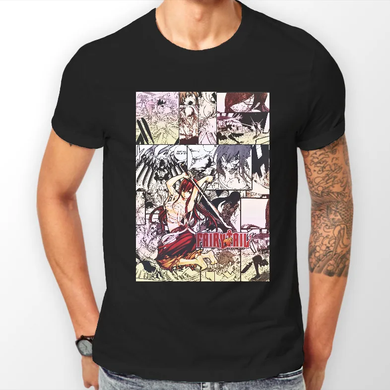 

Fairy Tail Erza Scarlet Manga Strip Anime Unisex Tshirt T-Shirt Tee ALL SIZES