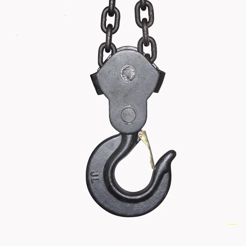 1 Ton Inverted Chain Hand  Crane Small Iron Hoist Manual Lifting Alloy Steel Cover Box Thickened