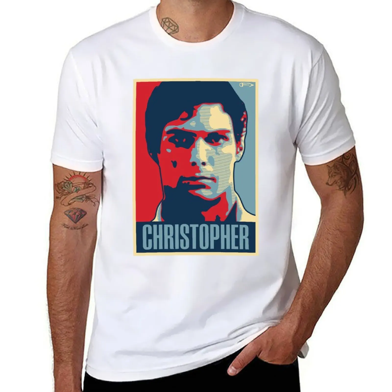 

Christopher t luxury 100% man brand cotton men shirt tshirt T-Shirt