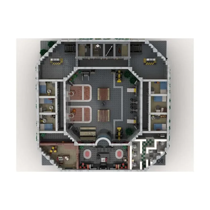 Maximum Security Prison Modular MOC Creative Street View Model Building Blocks Architecture Education Assembly Model Toys Gifts