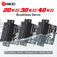 9imod Brushless Servo 20/30/40KG Aluminum Alloy Case Waterproof Digital Metal Gear Servo for 1/8 1/10 RC Crawler Car Boat DIY