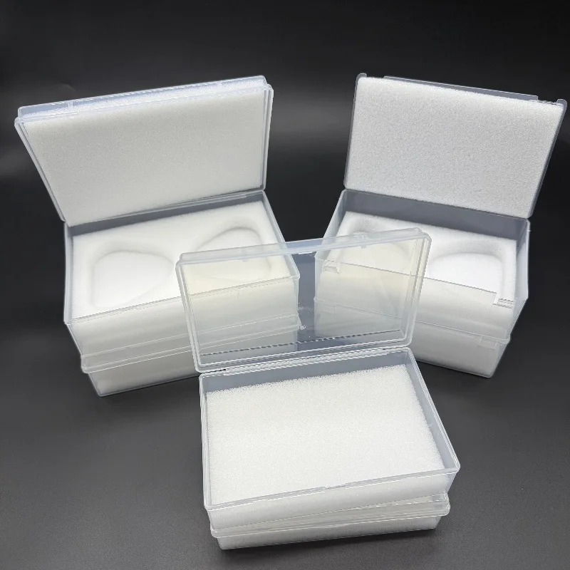 

10Pcs Plastic Model Placement Box Dental Denture Technician With Foam Sponge Implant Tooth Box Clinic Protection Case