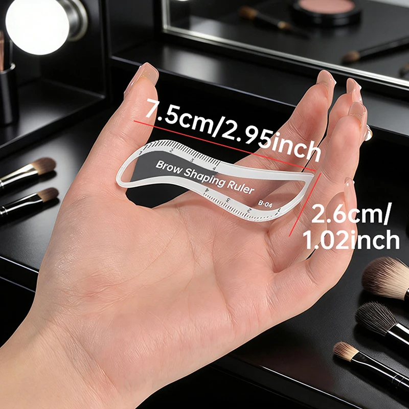 

【WHB】1 шт. Линейка для разметки бровей, инструмент для быстрого и простого дизайна бровей за 1 минуту, для микроблейдинга и перманентного макияжа