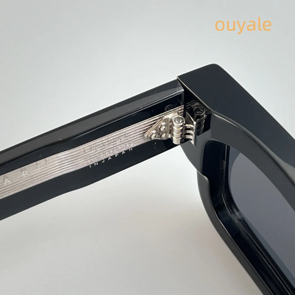 JACQUES ASCARI Occhiali da sole quadrati in acetato da uomo Occhiali da sole firmati con protezione UV400 per viso piccolo