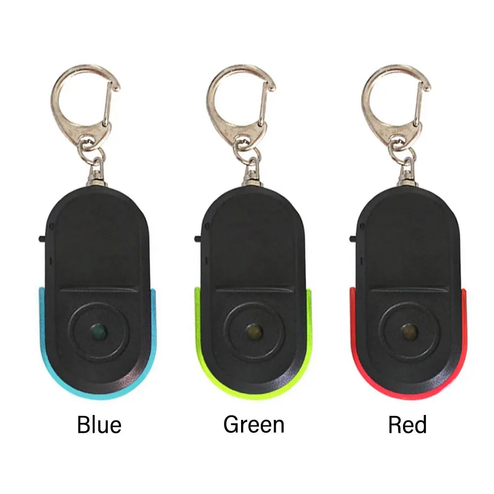 Mini With LED Light Car Key Finder Whistle Sound Locator Keychain Anti-Lost Alarm Key Finder Sensor Key Finder