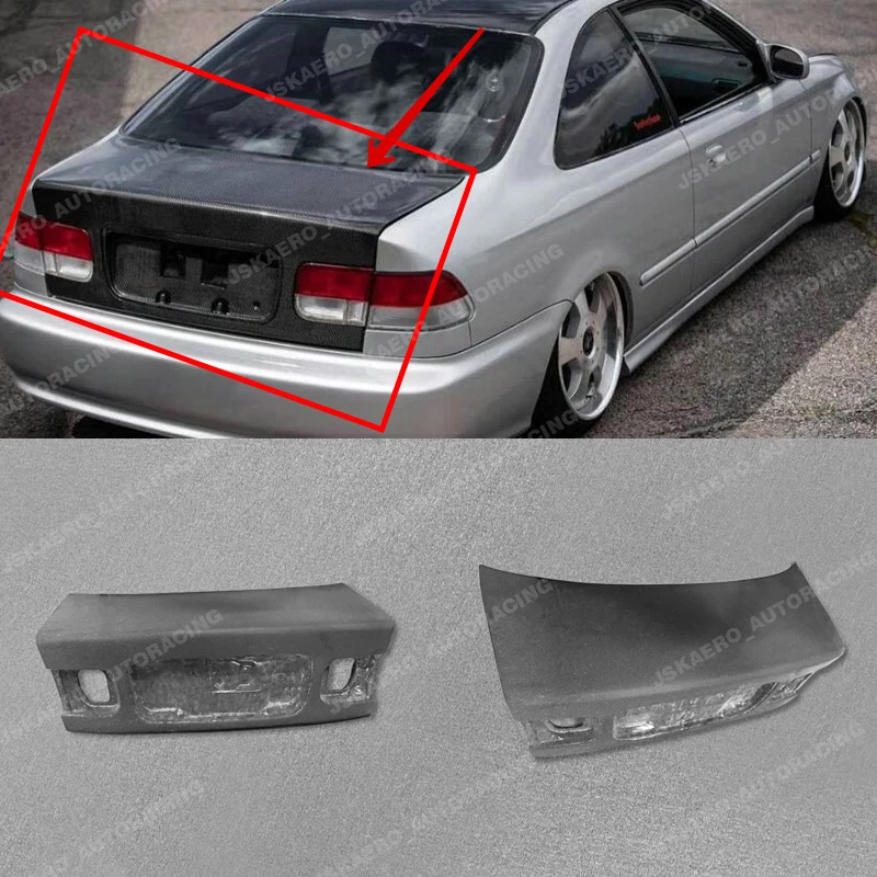 

For Honda 96-00 EK Civic Coupe OE Rear Trunk Lids Bootlid Carbon Fiber car Bodykits