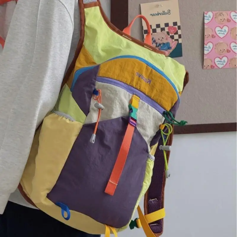 Fashion New Storage Bag Travel Bag Backpack Nylon Unisex Outdoor Hiking Fitness Cycling Large Capacity Light 2025 New Trendy