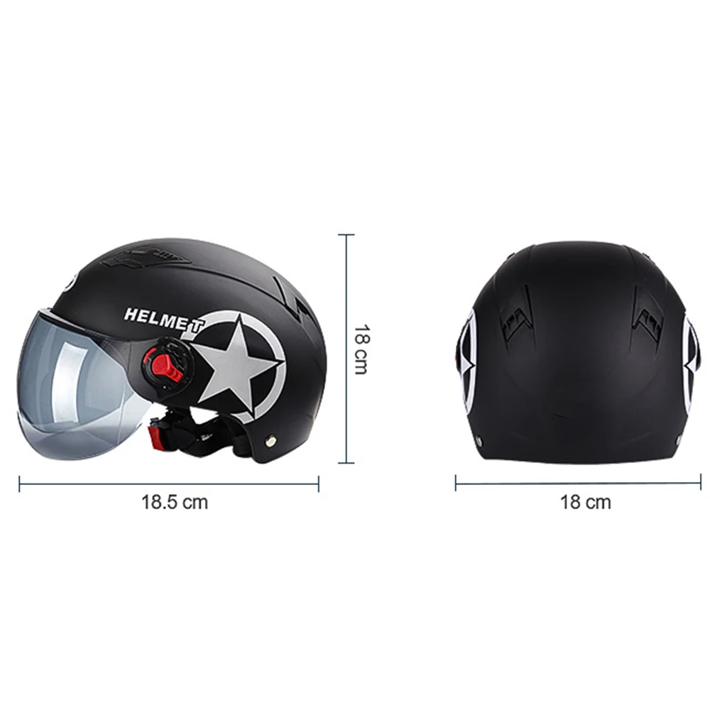 Open Dual Lens Visors Helmet Motorcycle Scooter Bike Electric Car Anti-UV Safety Hard Hat Bicycle Cap Motorcycle Accessories