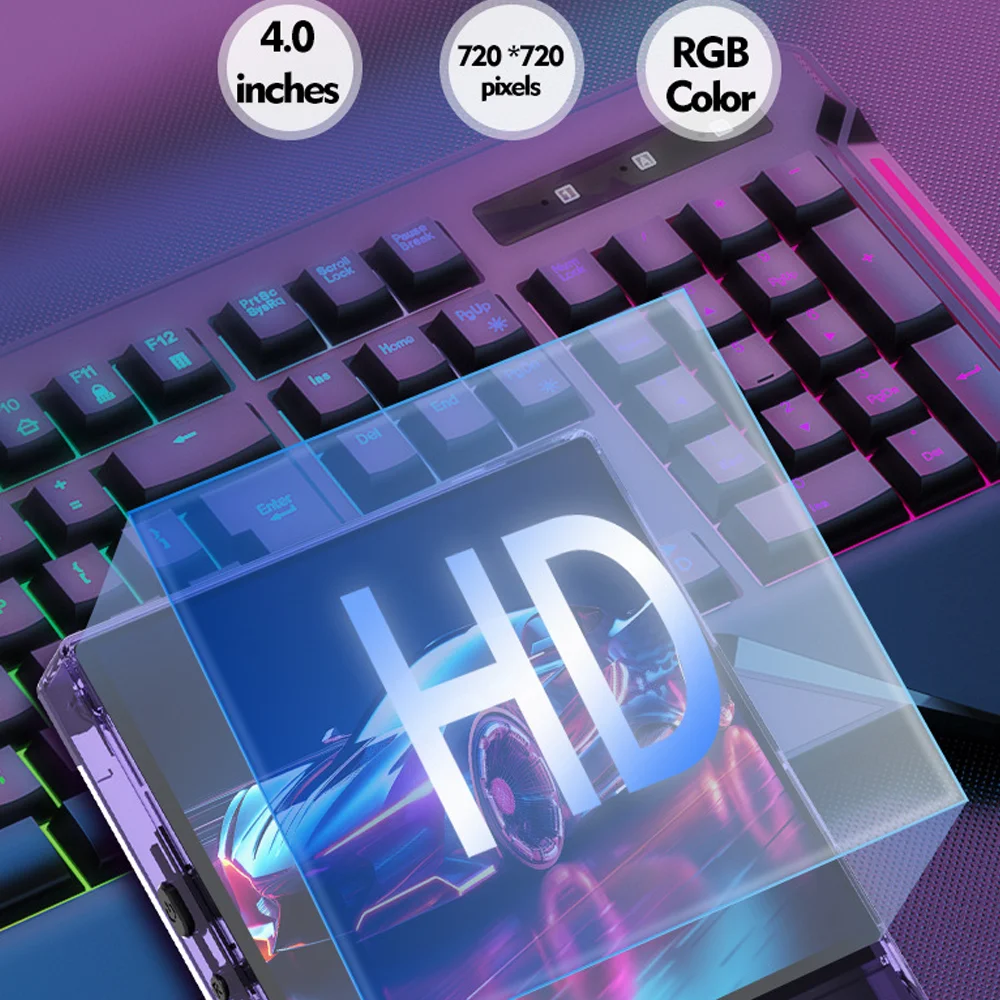 وحدة تحكم ألعاب R39MAX مفتوحة المصدر 4.0 بوصة IPS HD شاشة كبيرة 40000 + ألعاب نظام لينكس مشغل فيديو جيب مع بطاقة 64 جيجابايت/128 جيجابايت