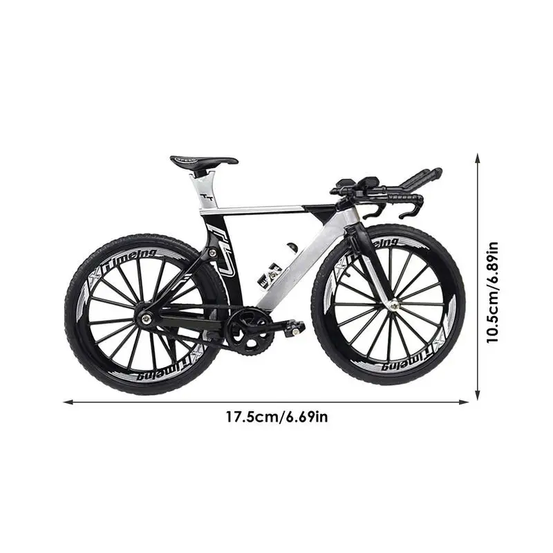 Mini 1:10 Alloy Model Bicycle Diecast Metal Finger Mountain Bike Racing Simulation Adult Collection Toys For Children