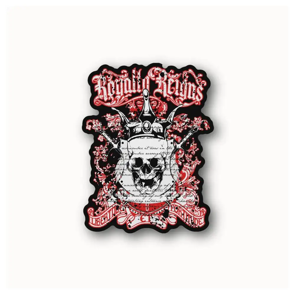 Royally Reigns Waterproof Stickers For Decorating Car Windows Motorcycles And Computers.