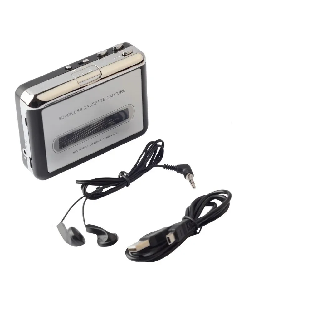 مشغل راديو التقاط كاسيت USB ، شريط كاسيت USB محمول إلى محول MP3 ، مسجل صوت وموسيقى