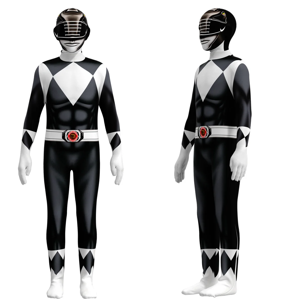 Halloween Power Samurai Sentai Shinkenger Rangers Kostuum Volwassen Kinderen Superheld Cosplay Verjaardagsfeestje Jumpsuit Zentai Pak