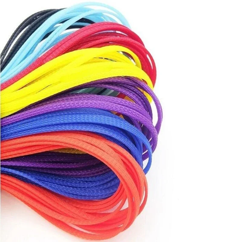 Izolowane PET oplot Sleeving 3mm ~ 18mm ognioodporne elastyczne amortyzacja kolor szyfrowania drutu i kabla rury ochronnej