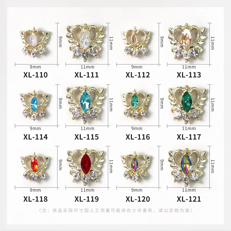 

5 шт./пакет, украшения для дизайна ногтей, золото, металлический сплав, синий, красный, бриллиант, конский глаз, украшения в форме сердца, сделай сам, маникюр, подвеска для ногтей ML004