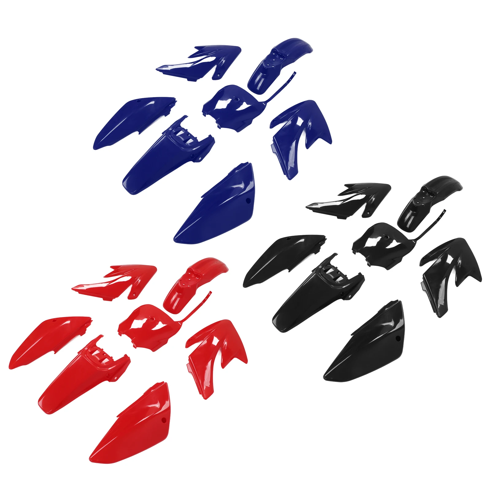 مجموعات هدية الدراجات النارية مقاومة للاهتراء لوحة هدية كاملة للدراجات النارية واقية ABS لاستبدال التعديل لـ CRF 70 #2