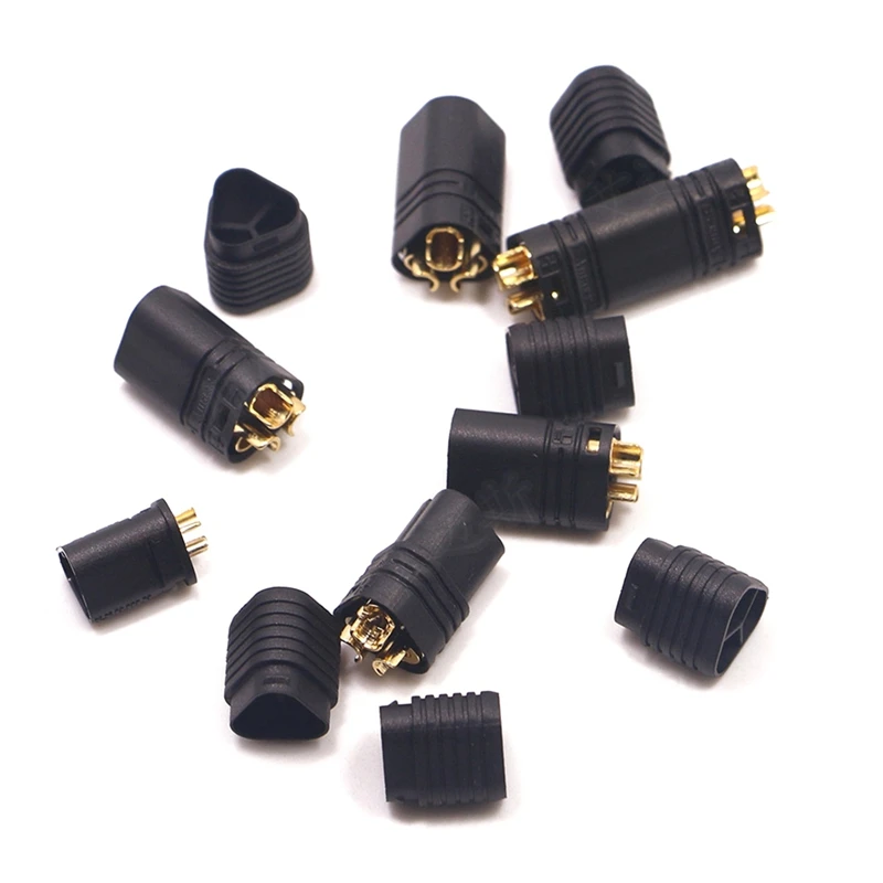 10 Pair MT60 Motor 3 Pole Connector Plug Male & Female For RC ESC To Motor