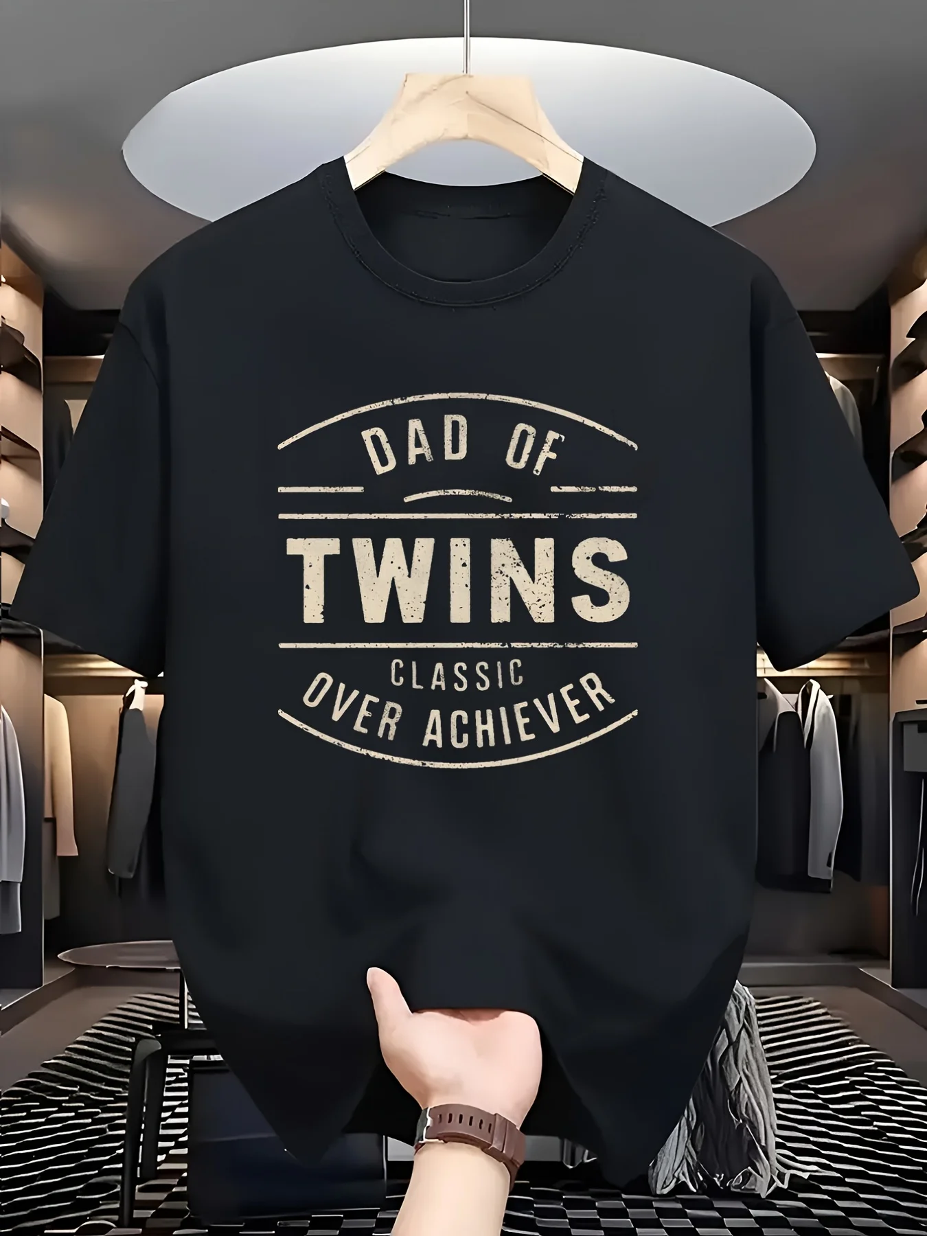 T-Shirt for Fathers of Twins with Classic 