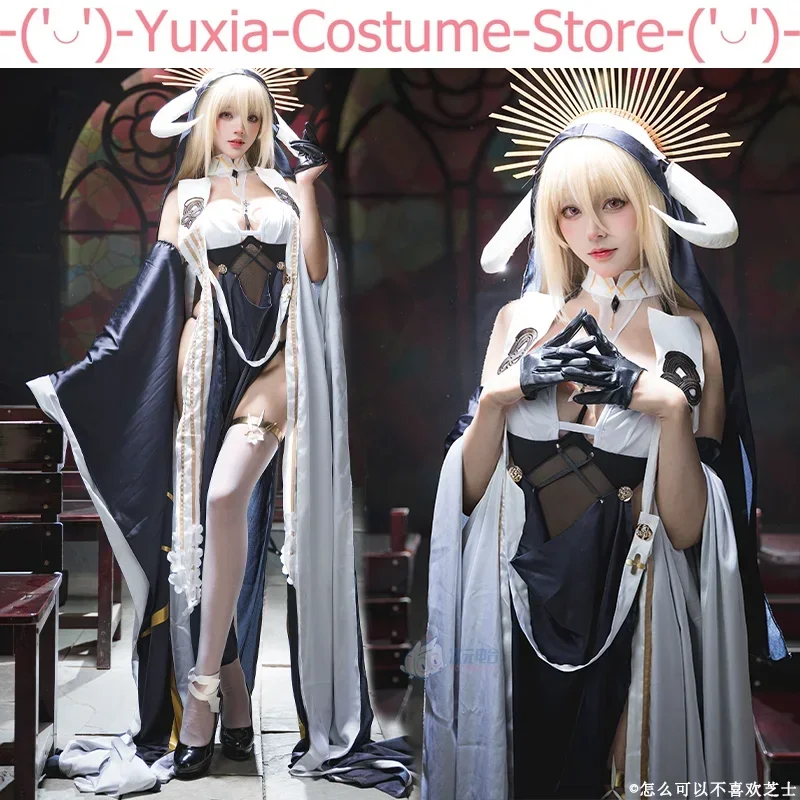 Azur Lane Implacable Nun Women Cosplay Costume Cos Game Anime Party Uniform Hallowen Play Role Clothes Clothing