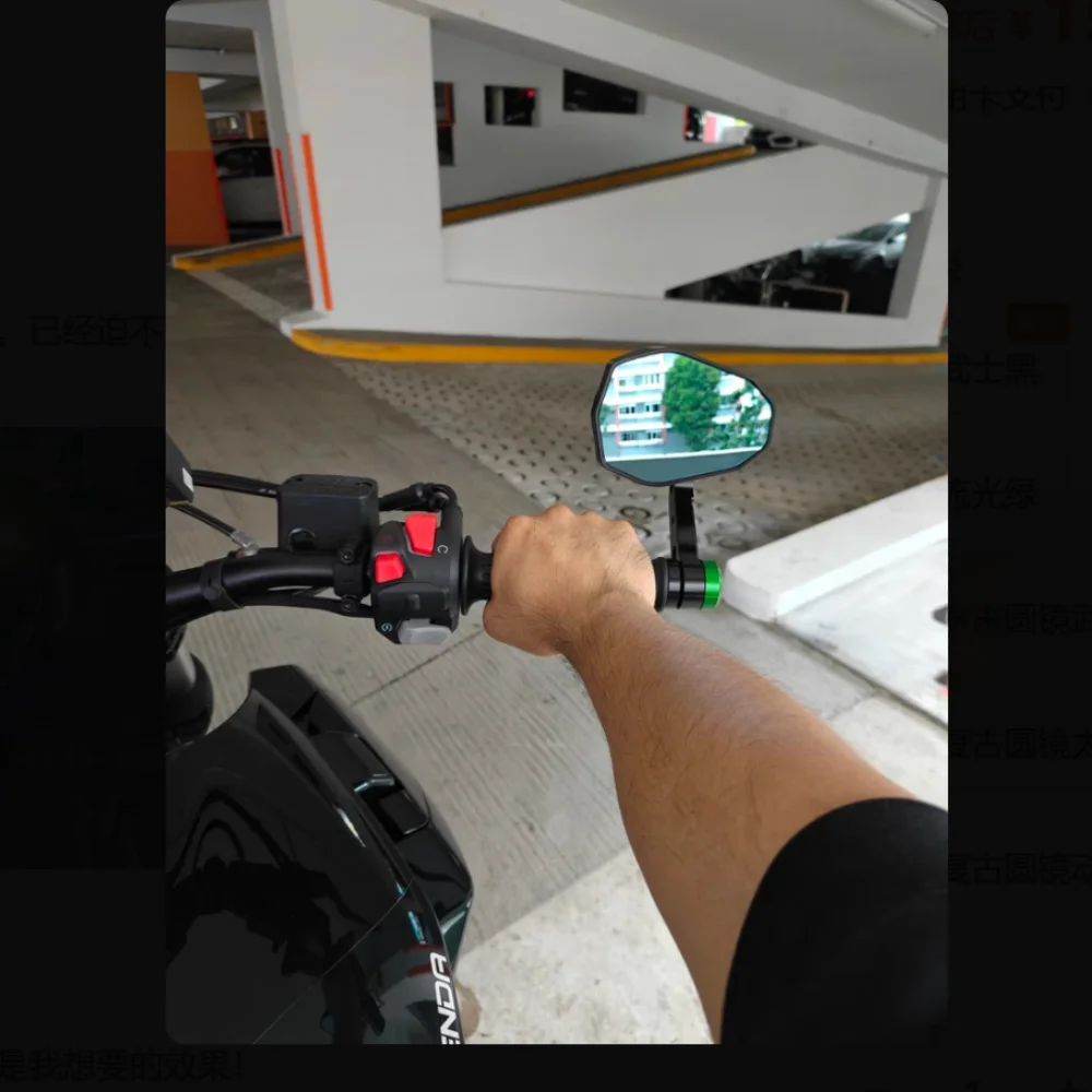 Rearview mirror compatible with Benda Chinchilla 450 handlebar mirror ROCK 250/300, retrofit reversing rearview mirror accessory
