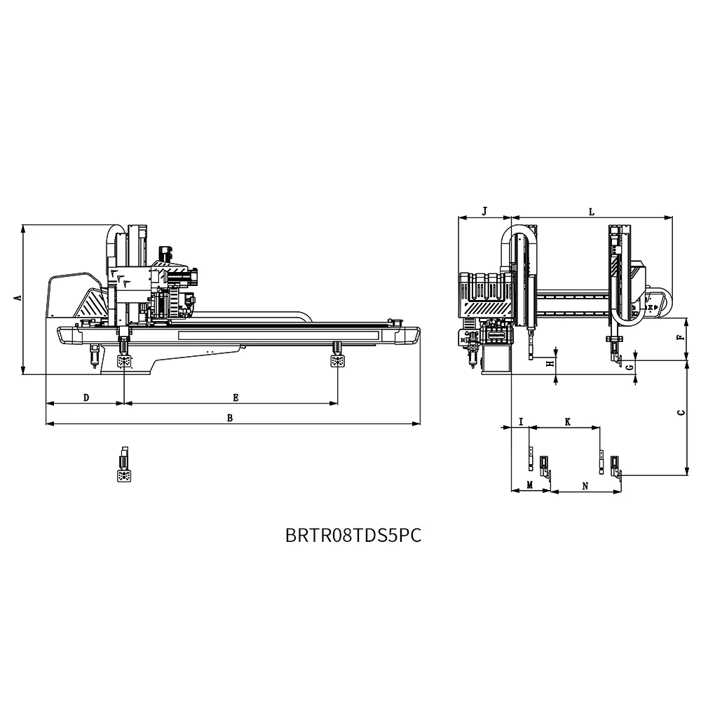 BRTR08TDS5PC/FC Five-axis Servo Manipulator