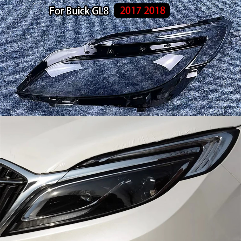 For Buick GL8 2017 2018 Headlamp Cover Transparent Headlight Shell Lens Plexiglass Auto Replacement Parts