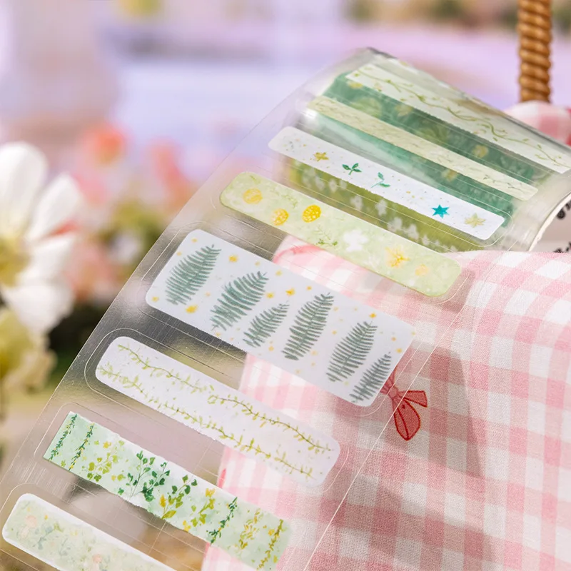 

1pcs/1lot Decorative Adhesive Tapes Fall into spring Junk Journal Japanese Masking Scrapbooking Stickers