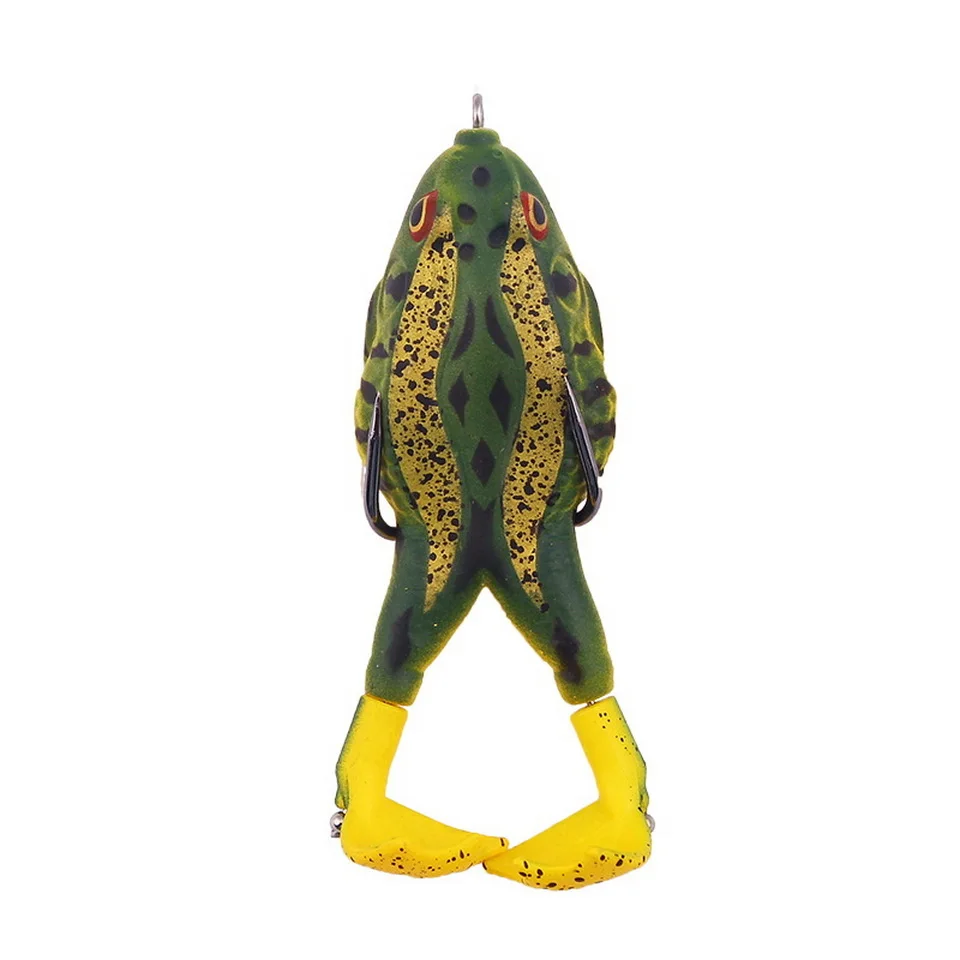 Frosch Köder Doppel Propeller Beine Silikon Weiche Köder 13,6g 16,6g Topwater Wobbler Künstliche Köder Für Bass Wels angeln Werkzeuge – Detail 10