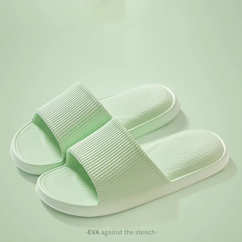 

Женские тапочки, домашние износостойкие домашние тапочки из ЭВА для душа и ванной, охлаждающие тапочки, водонепроницаемые бесшумные сандалии на толстой подошве