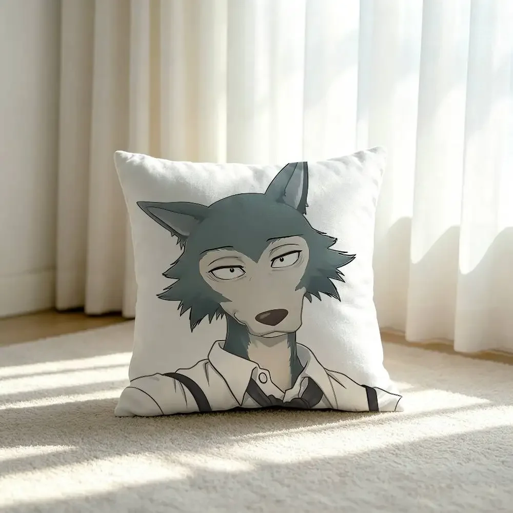 Anime Beastars Customizable Square Pillowcases, Stylish And Soft, Perfect For Beds, Cars, And Sofas.