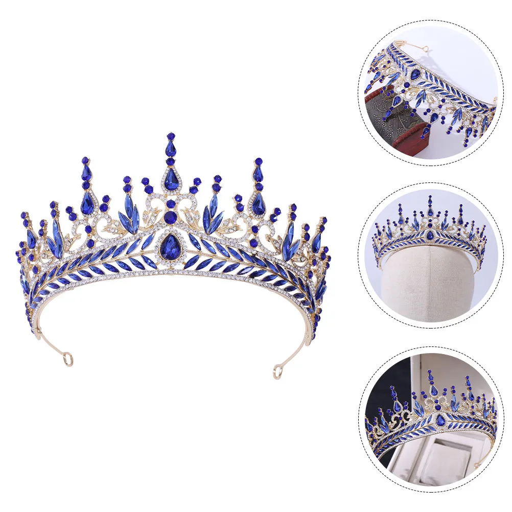 

Свадебная корона: Элегантная тиара со стразами, из сплава, для волос, шикарное украшение для дня рождения, выпускного, косплея, праздничной вечеринки