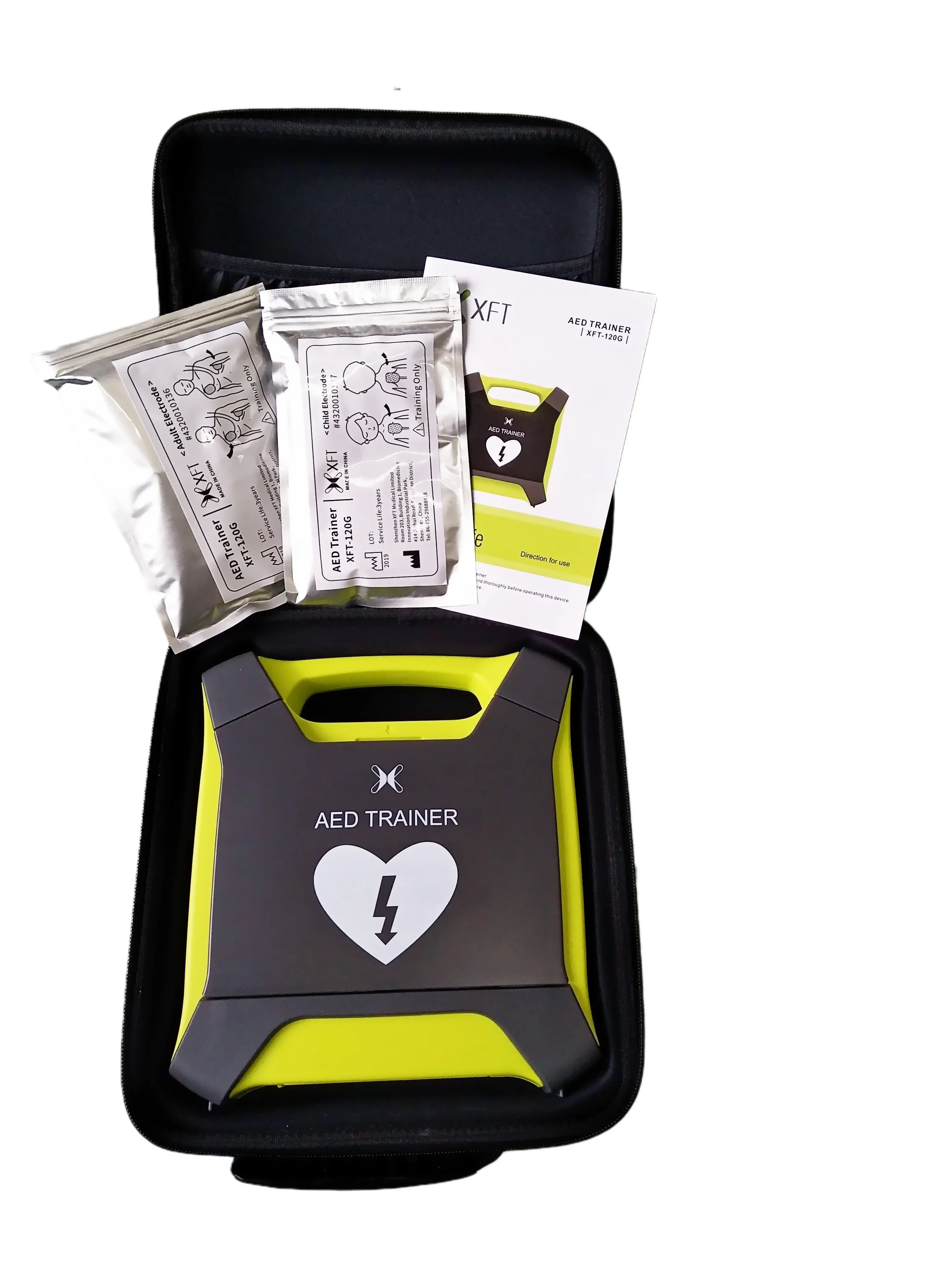 New AED Trainer With CPR Feedback Built-in 4 languages With CPR Wristband English+Chinese+Spanish+French