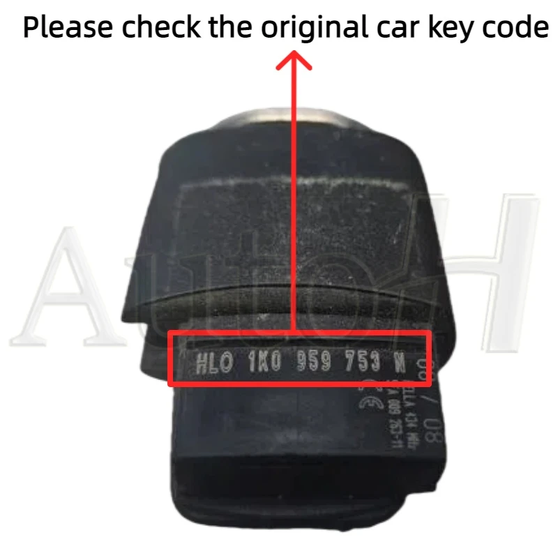 المفتاح الذكي عن بعد 1K 0959753 N 433Mhz لـ Volk-swagen VW Caddy Golf Jetta Tiguan POLO PASSAT B5 B6 سكودا حافظة مفاتيح السيارة الوجه 3 أزرار