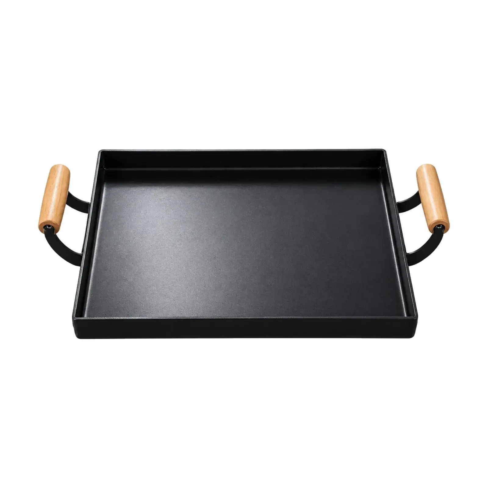 3mm Thick Iron Grill Pan for Grilling Pan on Stove Cook Searing Steak Frying Eggs and Vegetables