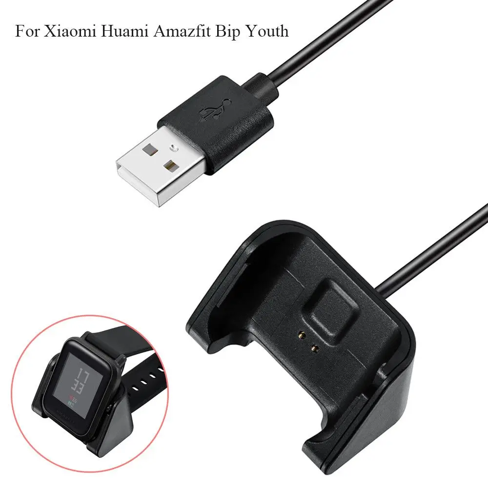 ユニバーサル交換スポーツスマートウォッチ充電器充電ドック USB ケーブルクレードルリストバンド Xiaomi Huami Amazfit Bip Youth