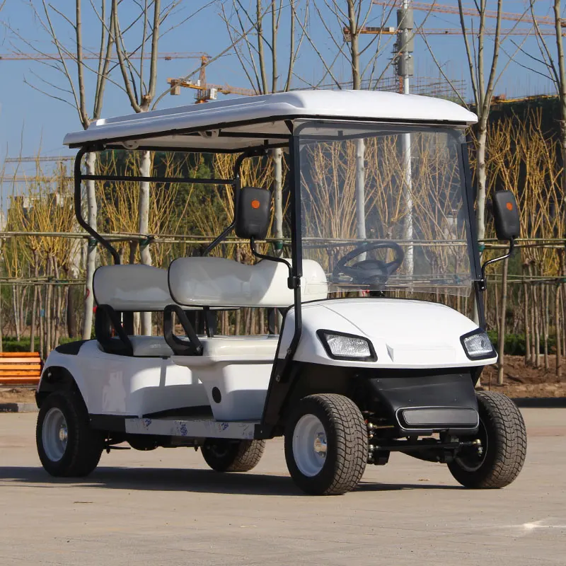 Retro 1960s Style Electric Golf Cart Bubble Top Pastel Colors Utility Vehicle for Leisure Resort Use