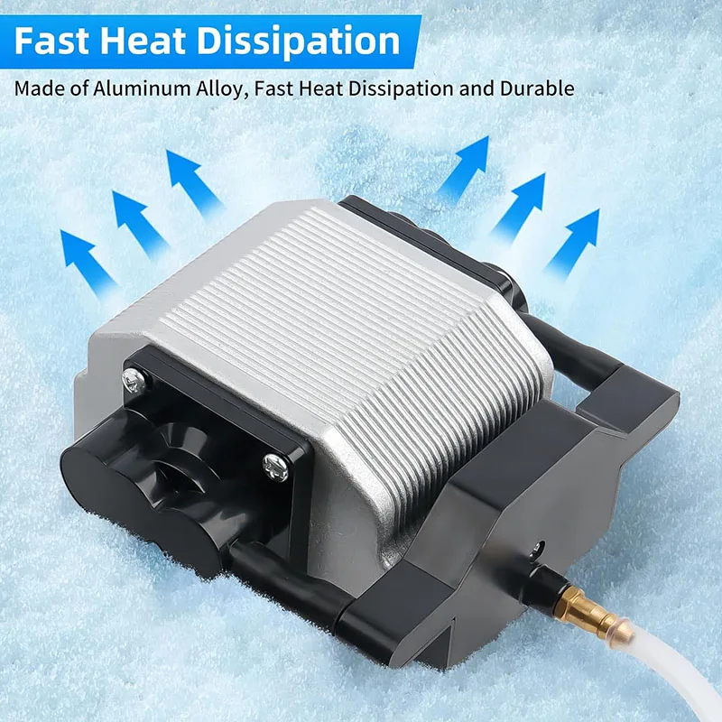 Bomba de asistencia de aire láser CNC 30L/Min, compresor de aire eléctrico de 16W para máquina de grabado y corte láser, velocidad ajustable, poco