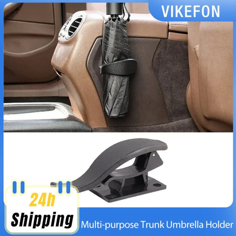 

2 шт., автозастежка, универсальный крючок на спинку автомобильного сиденья, универсальный держатель для зонта в багажнике, автомобильный зонт для хранения, аксессуары для салона автомобиля